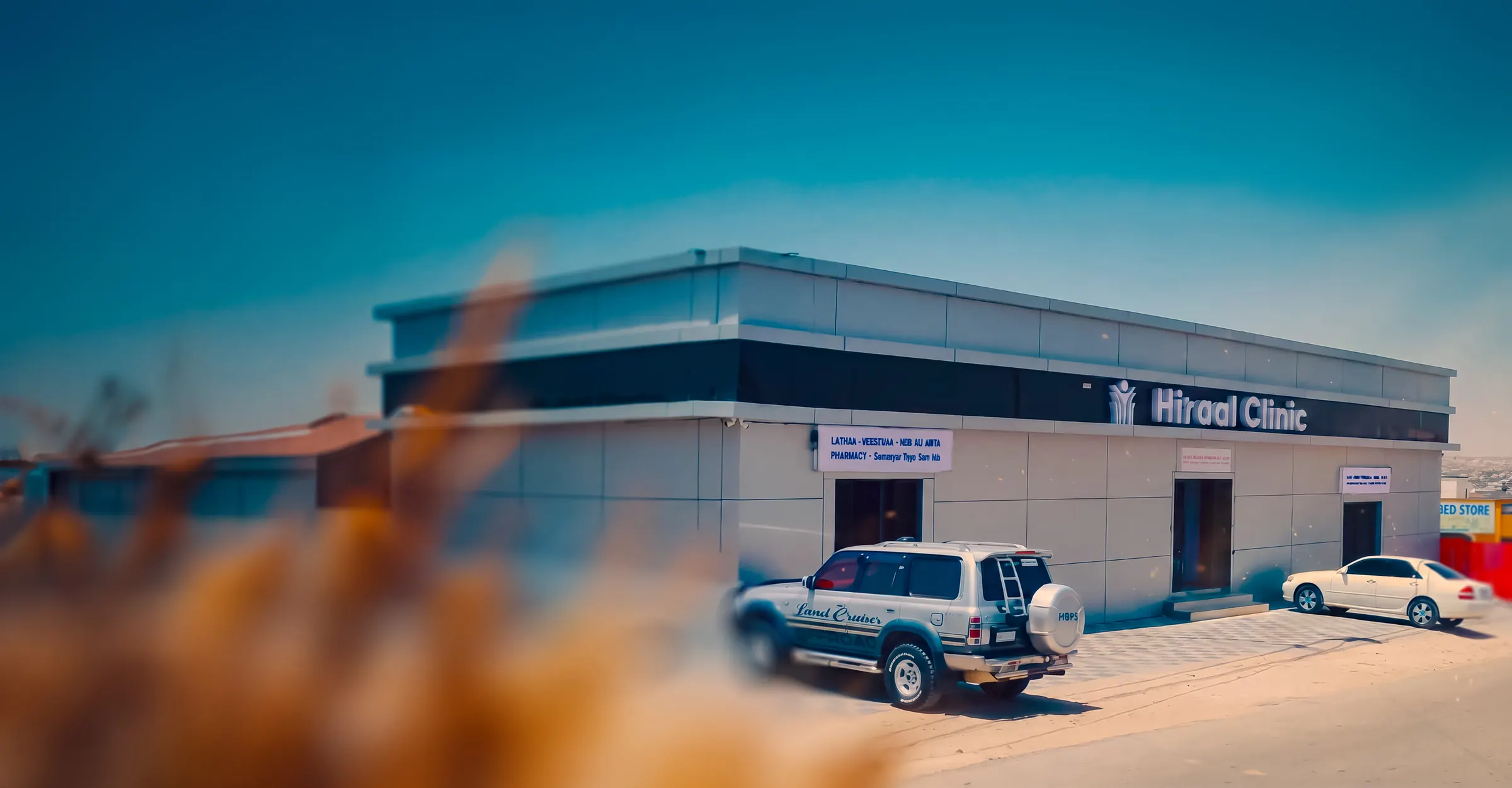 The Hiraal Clinic building in Hargeisa, seen from the street