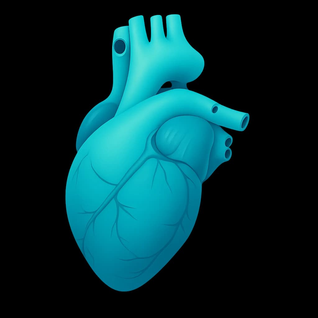 3D illustration of a human heart